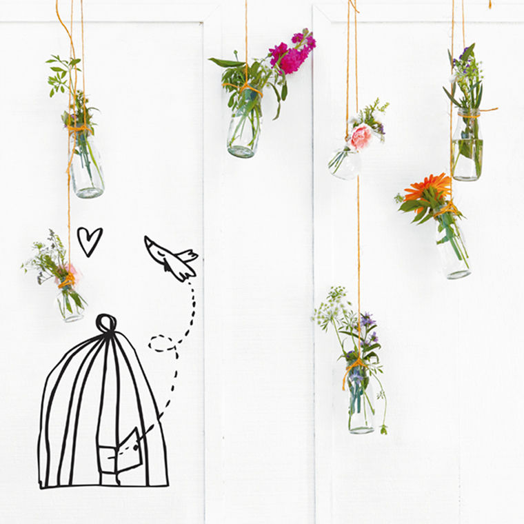 Vinilos de amor ::: Love wall stickers, Chispum Chispum モダンな 壁&床 壁の装飾