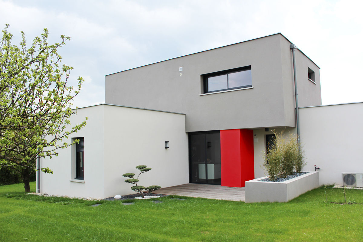 Maison individuelle - Région toulousaine, Atelier d'architecture Pilon & Georges Atelier d'architecture Pilon & Georges บ้านและที่อยู่อาศัย