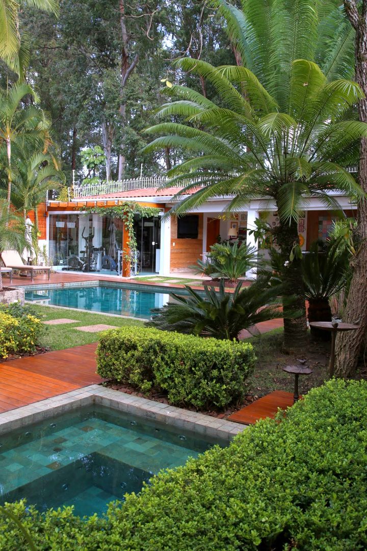 Residência Jardim Marajoara, MeyerCortez arquitetura & design MeyerCortez arquitetura & design สระว่ายน้ำ