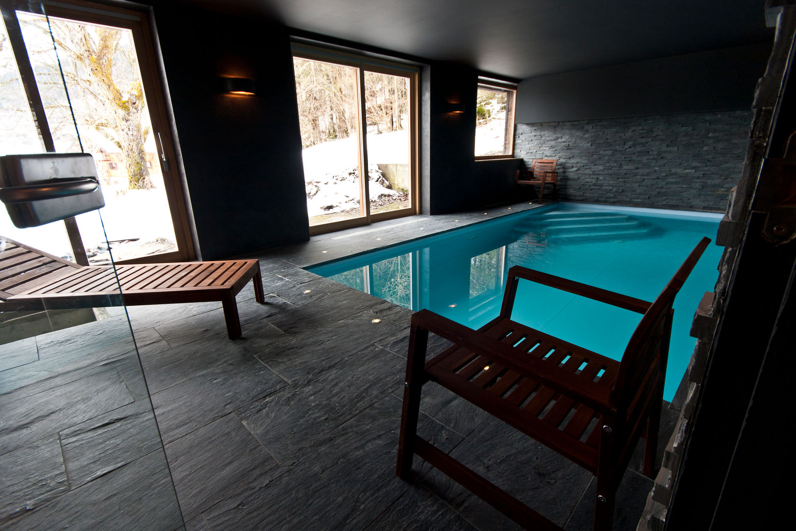 Chalet de Claude: piscine shep&kyles design Piscine rurale