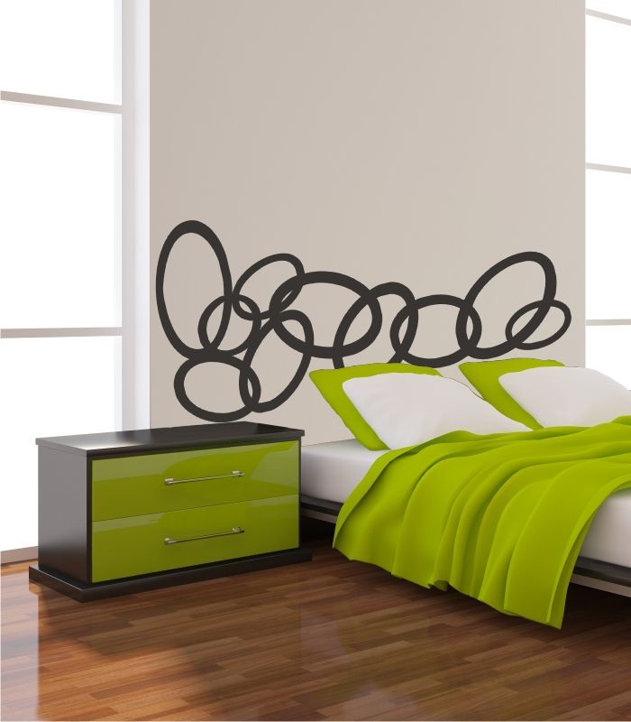 Vinilo Adhesivo Cabecero de cama Visualvinilo Dormitorios de estilo moderno Camas y cabeceros