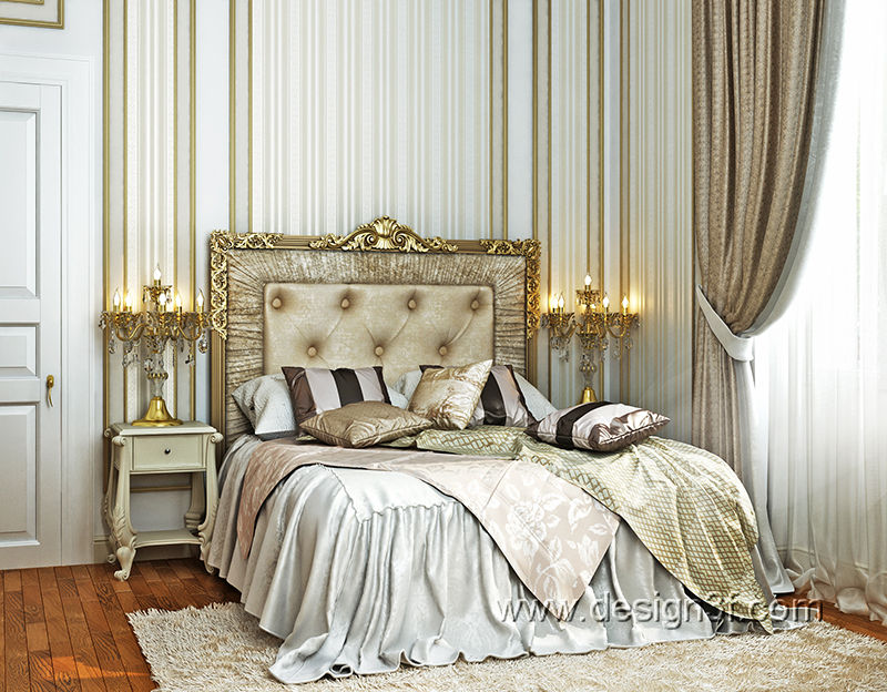 Германия, г. Баден-Баден, вилла 500 м2 , студия Design3F студия Design3F Classic style bedroom