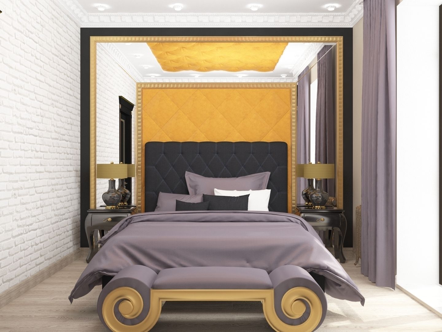 Спальня ар-деко, Kalista Kalista Eclectic style bedroom