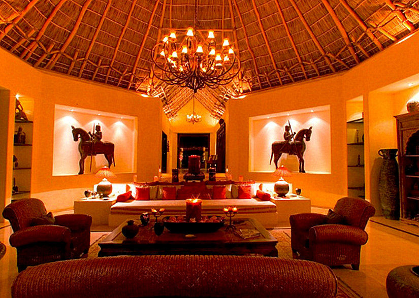 Rancho 3 BR ARQUITECTOS Salas de estilo tropical