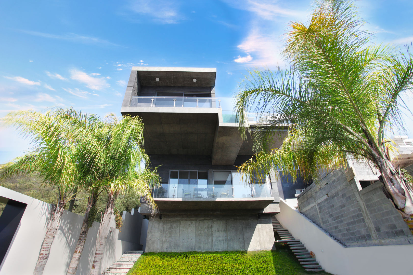 Vista desde Jardín Diez y Nueve Grados Arquitectos Casas modernas