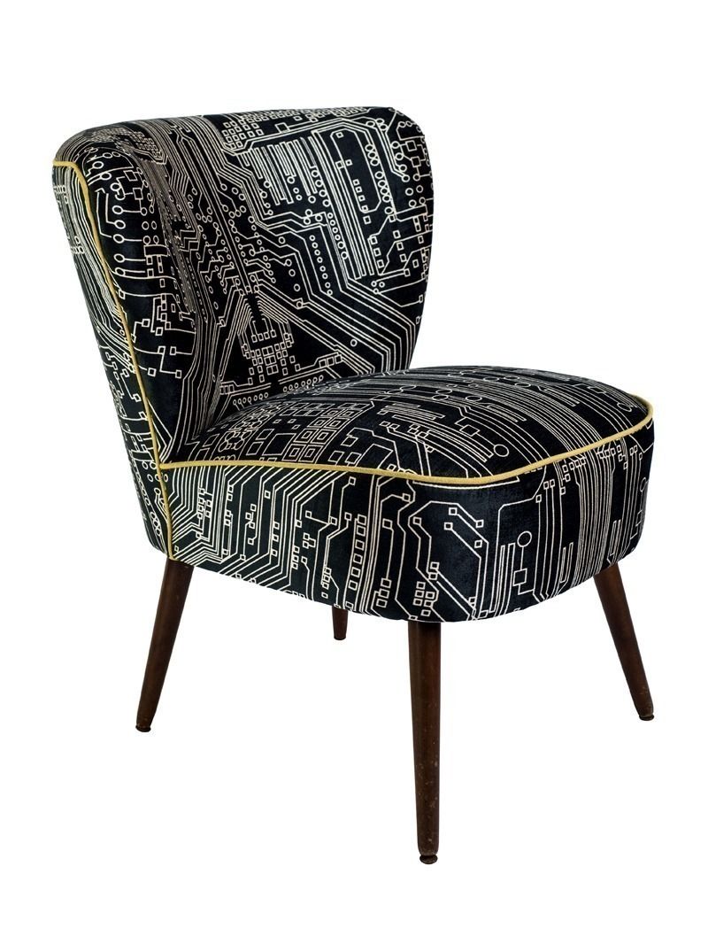 Flocktail Chair - Circuit Slate Luku Home Salas de estar ecléticas Bancos e cadeiras