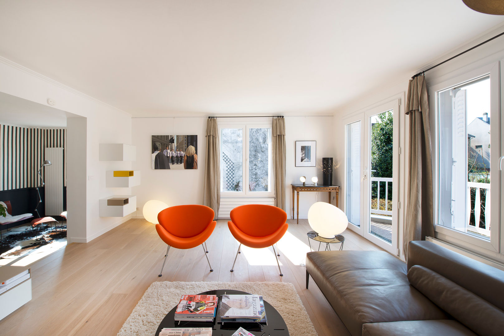 Maison individuelle Le Chesnay, Hélène de Tassigny Hélène de Tassigny Modern living room