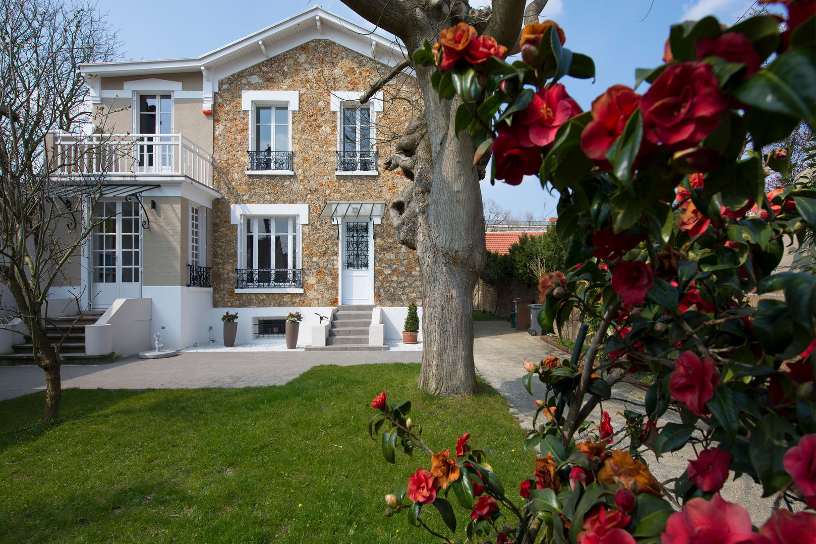 Maison individuelle Versailles, Hélène de Tassigny Hélène de Tassigny Klasyczny ogród