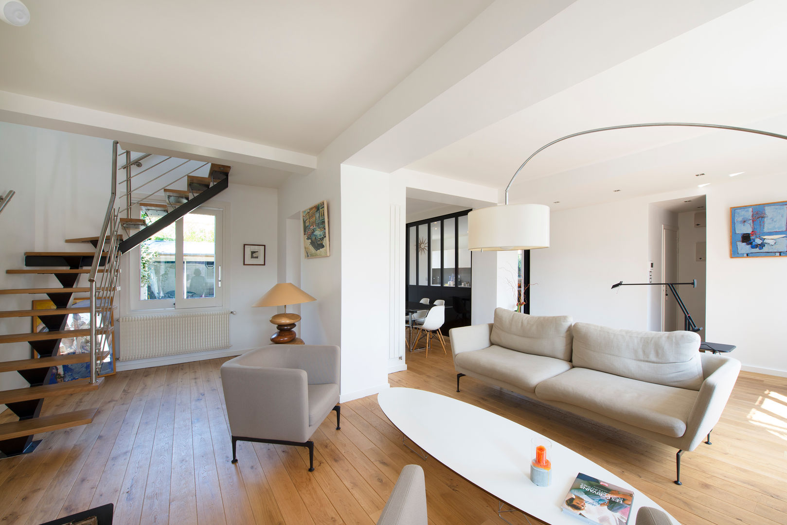 Maison individuelle Versailles, Hélène de Tassigny Hélène de Tassigny Modern Living Room