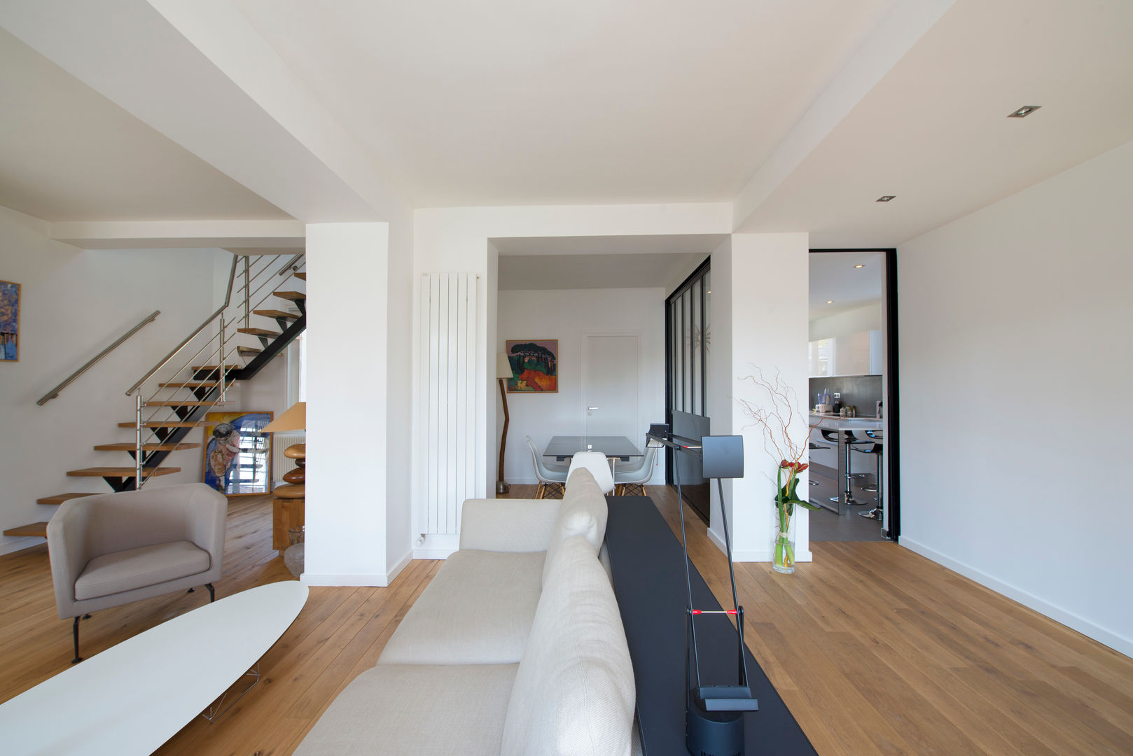 Maison individuelle Versailles, Hélène de Tassigny Hélène de Tassigny Modern Living Room