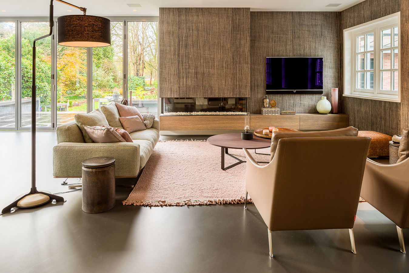 Woonkamer + keuken Amstelveen, Baden Baden Interior Baden Baden Interior Salas de estar modernas