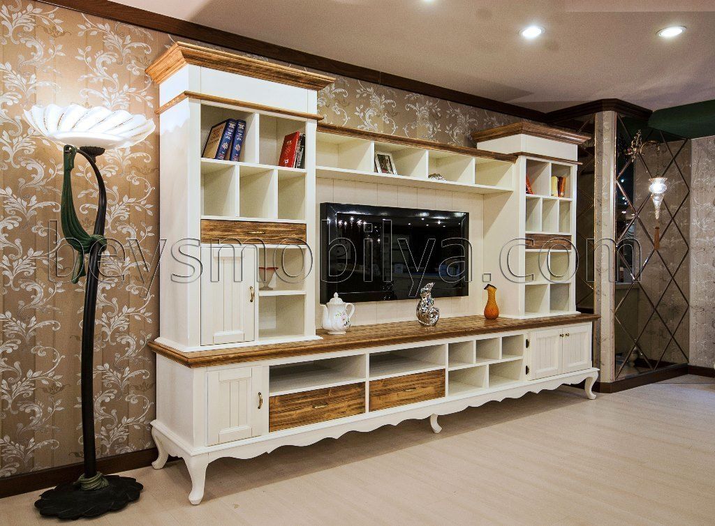 Sheerwood Countr Tv Unitesi, Akabe Mobilya San ve Tic. Ltd. Şti Akabe Mobilya San ve Tic. Ltd. Şti Phòng khách phong cách mộc mạc TV stands & cabinets