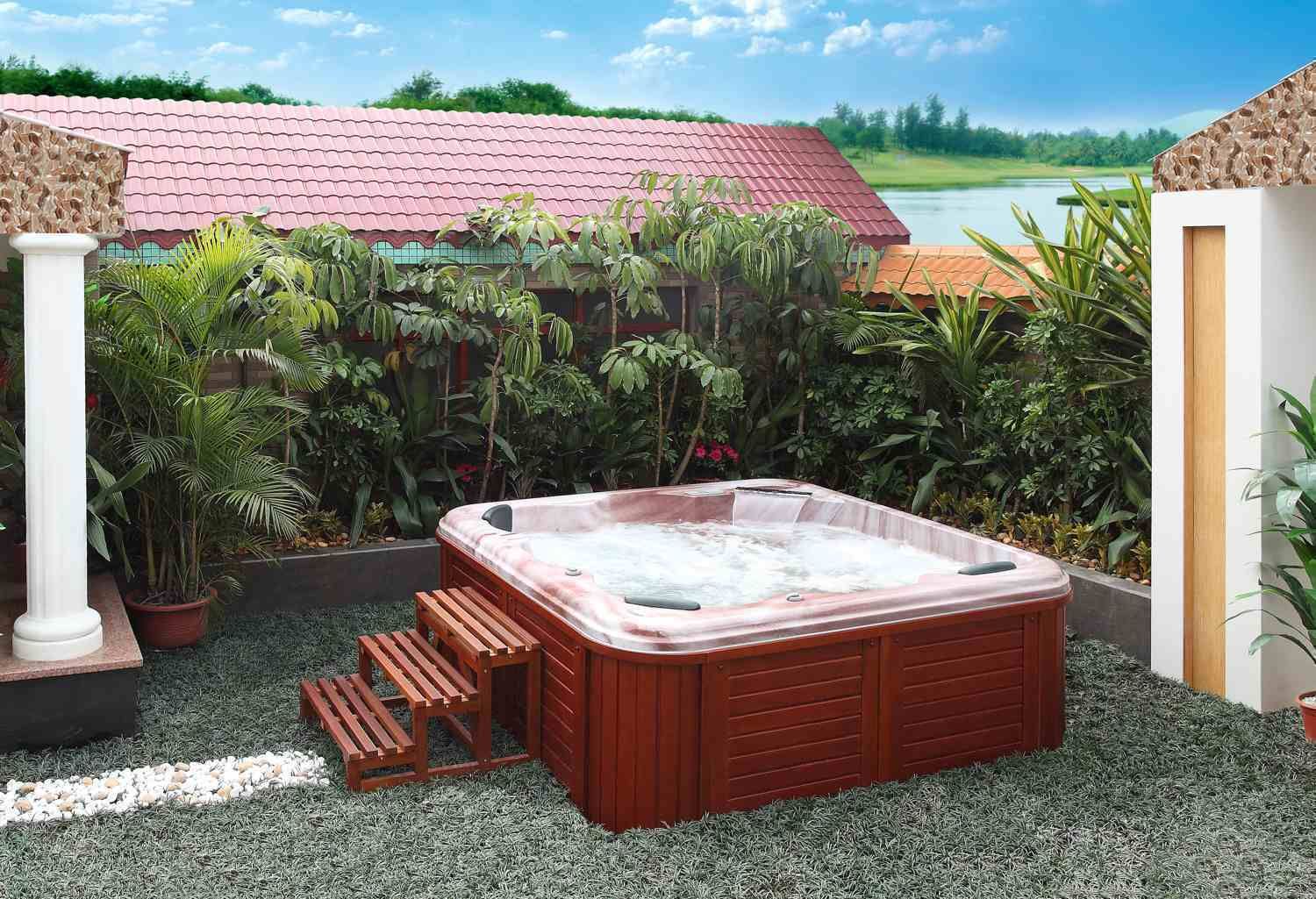 Spas de exterior, WEB DEL HIDROMASAJE WEB DEL HIDROMASAJE Spa phong cách Địa Trung Hải Furniture