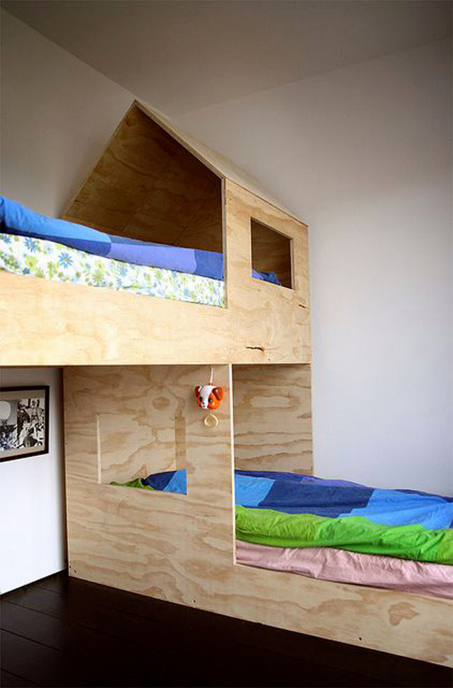 Ideas útiles para amueblar una habitación infantil compartida, MRN MRN ห้องนอน เตียงนอนและหัวเตียง