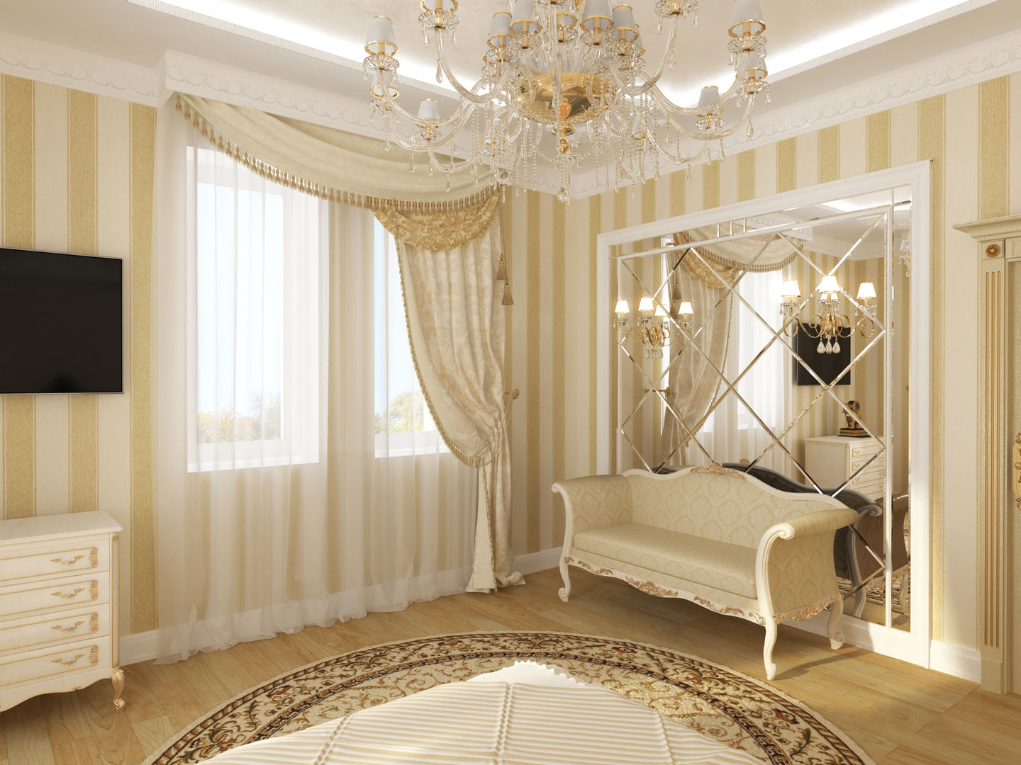 Особняк город Тобольск., Tutto design Tutto design Dormitorios de estilo clásico