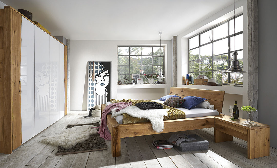 homify Rustic style bedroom Beds & headboards