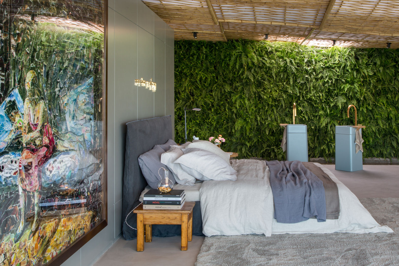 Loft Tropical - Casa Cor 2014, Gisele Taranto Arquitetura Gisele Taranto Arquitetura Modern style bedroom