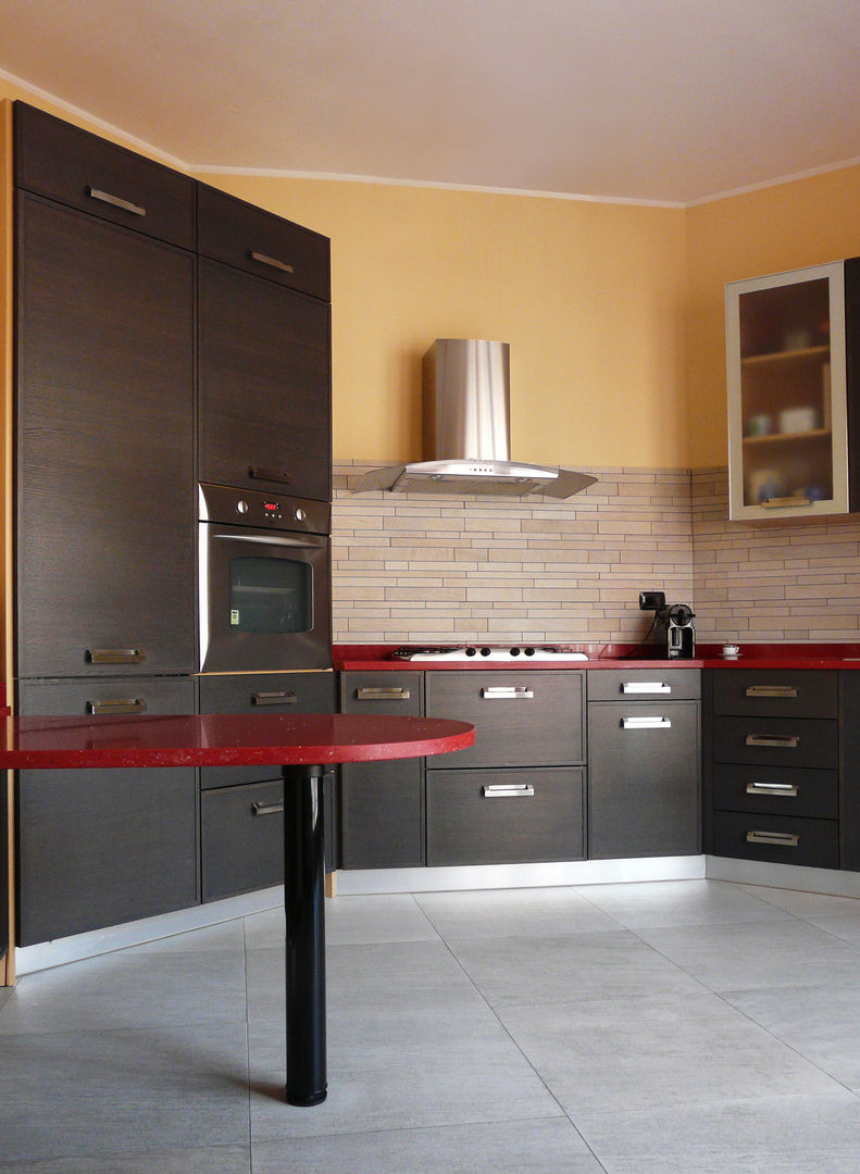 Ristrutturazione appartamento con terrazza a Milano, Interni d' Architettura Interni d' Architettura Cocinas de estilo moderno