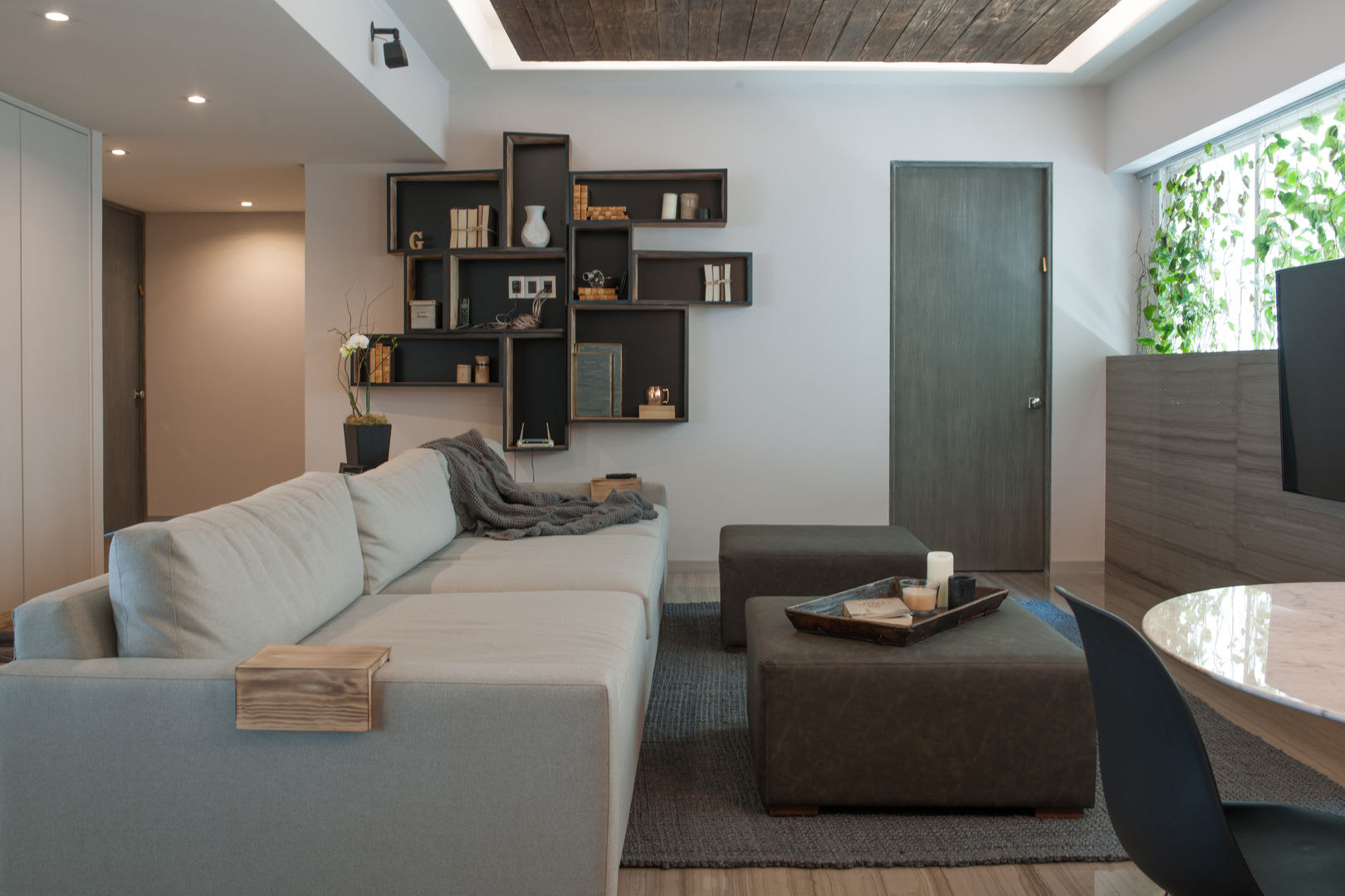 Departamento Club de Golf, kababie arquitectos kababie arquitectos Modern living room