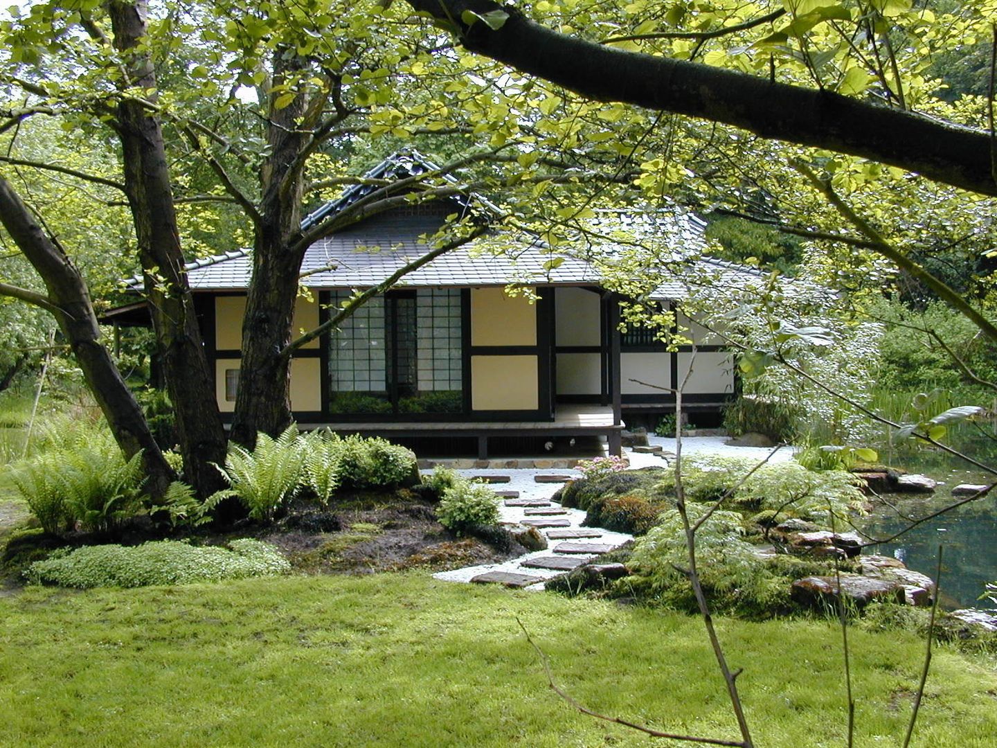 Die japanischen Gärten um Schloss Eickhof, japan-garten-kultur japan-garten-kultur Aziatische huizen