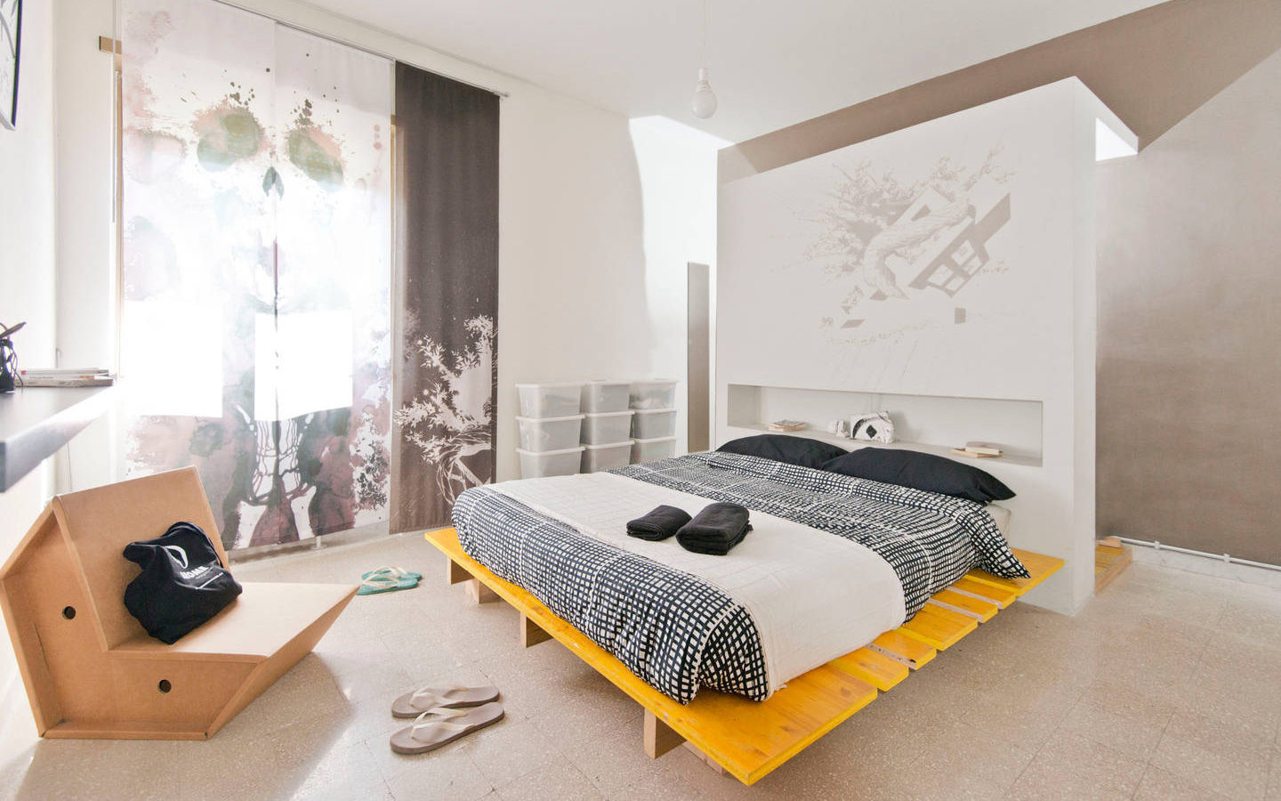 Bed and Breakfast | Home gallery, Roma, Spaghetticreative Spaghetticreative Minimalistyczna sypialnia