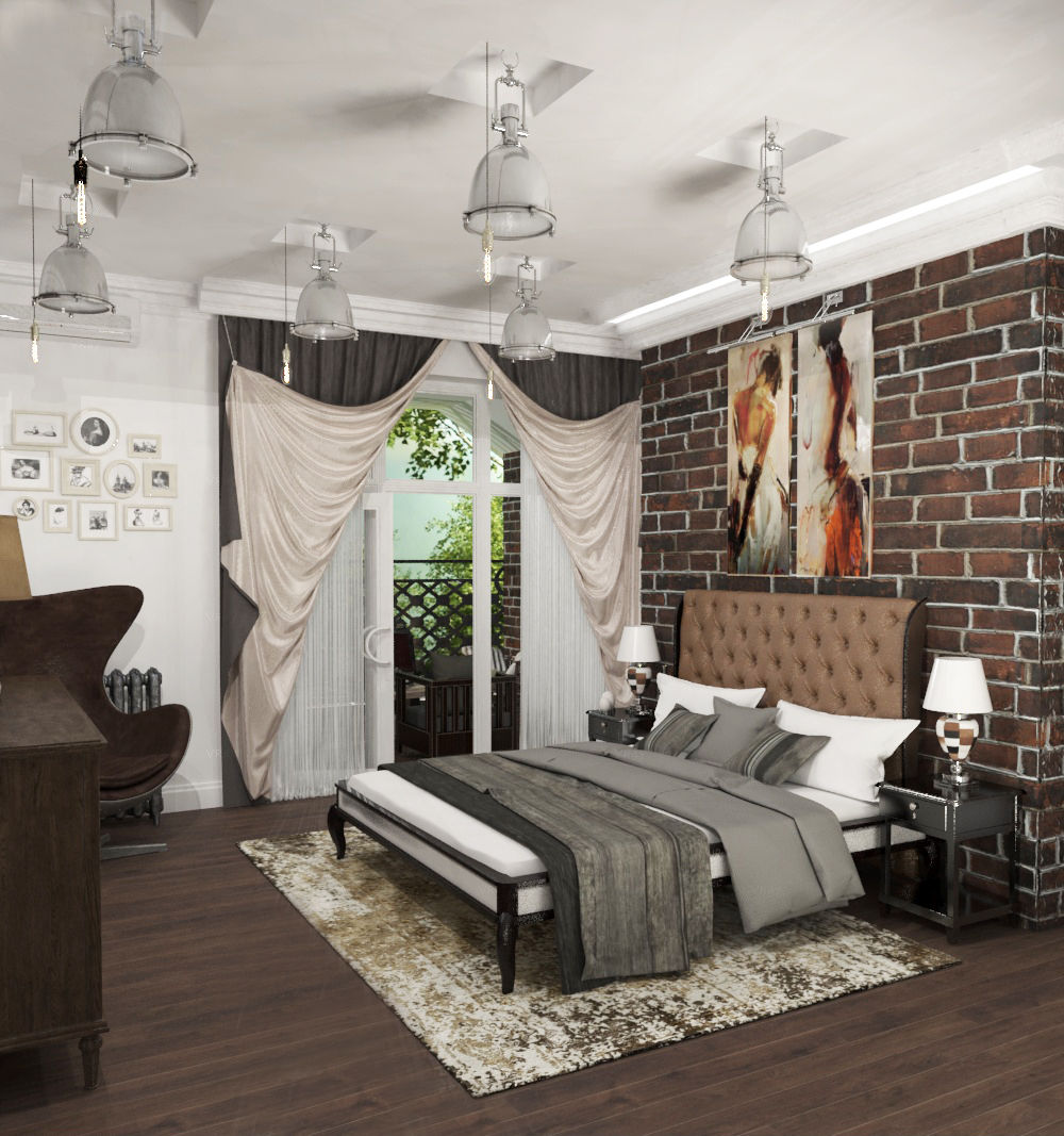 homify Industrial style bedroom