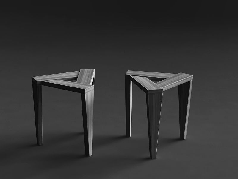 MEBLE DĘBOWE / OAK FURNITURE, Iwona Kosicka Design Iwona Kosicka Design 미니멀리스트 거실 스툴 & 의자