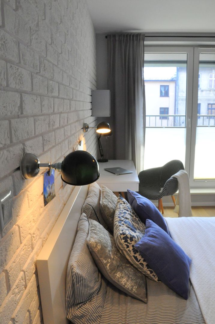 NADWIŚLAŃSKA 11 | KRAKÓW, NIESKROMNE PROGI NIESKROMNE PROGI Scandinavian style bedroom
