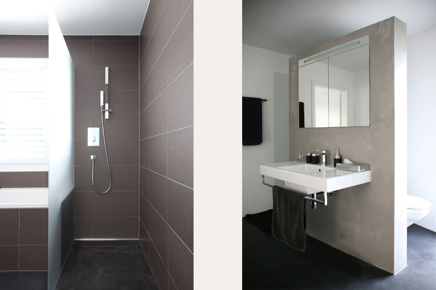 EFH Busswil, skizzenROLLE skizzenROLLE Phòng tắm phong cách hiện đại