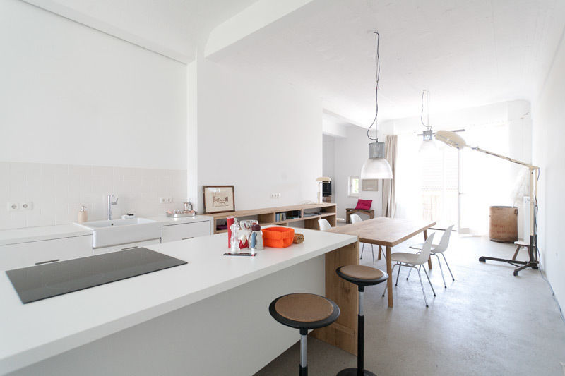 Küche + Essbereich DIEKHANS BIEBER Architekten Industriale Küchen