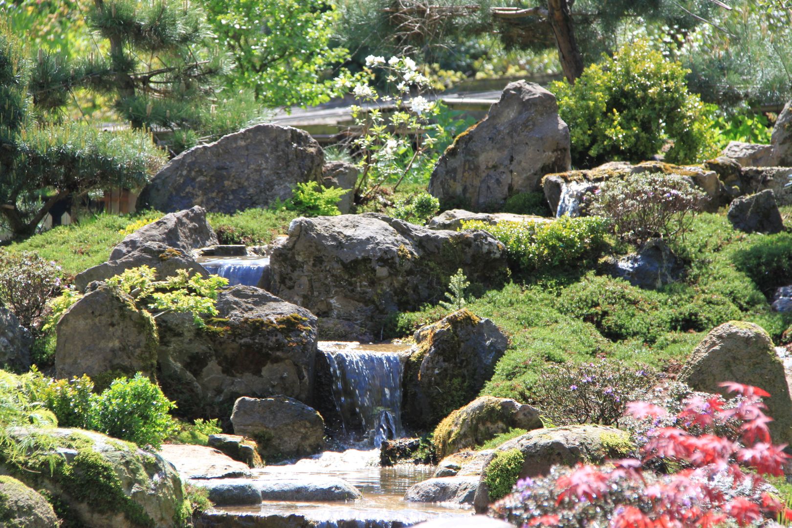 Wasser im Garten, Natur-Teiche, Schwimm-Teiche, Wasserfälle, Bachläufe, Tsukubai, japan-garten-kultur japan-garten-kultur Azjatycki ogród