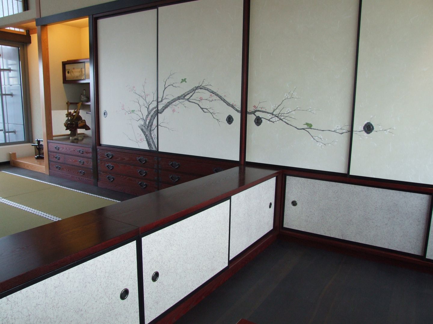 Fusuma-Sideboard Takumi Minimalistische Arbeitszimmer Aufbewahrungen