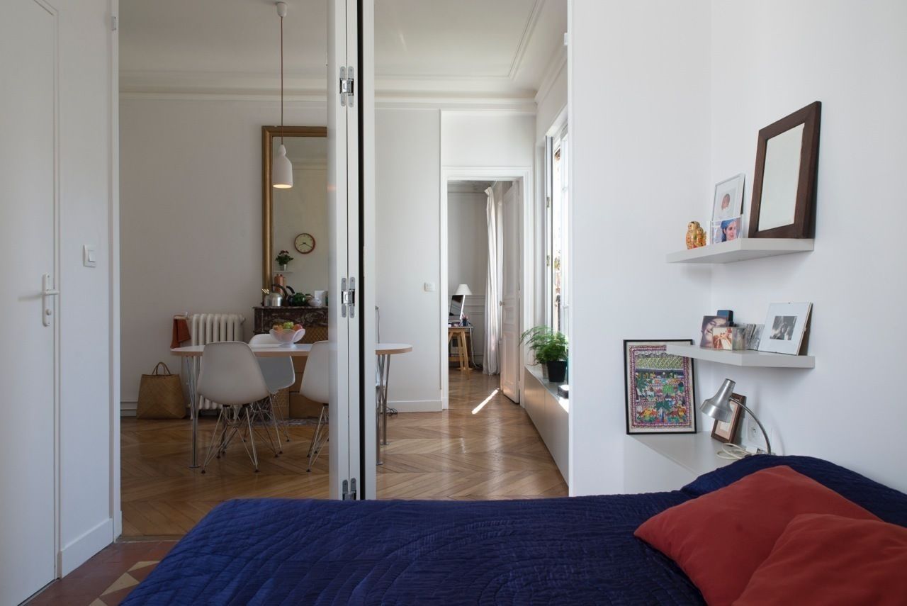 Appartement Martel, Paris 10e, Ramsés Salazar Architecte Ramsés Salazar Architecte غرفة نوم