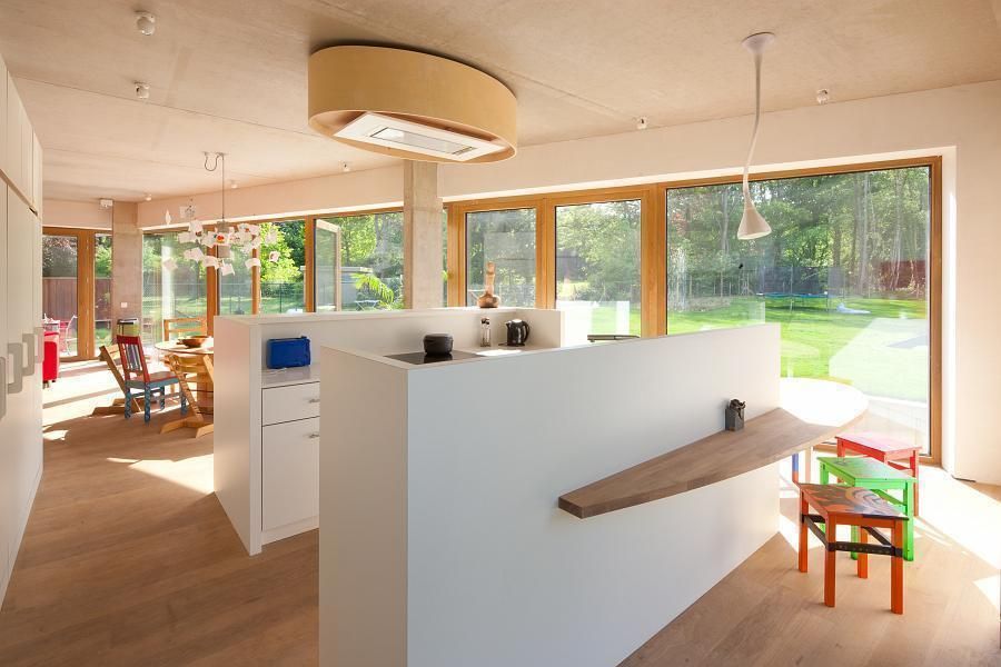 passiefwoning te Blanden, hasa architecten bvba hasa architecten bvba Modern Kitchen