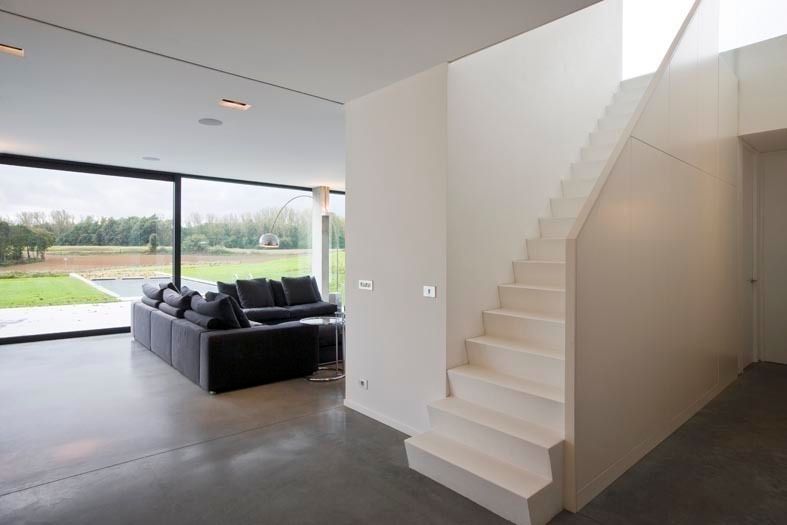 woning te Overijse, hasa architecten bvba hasa architecten bvba Modern Living Room