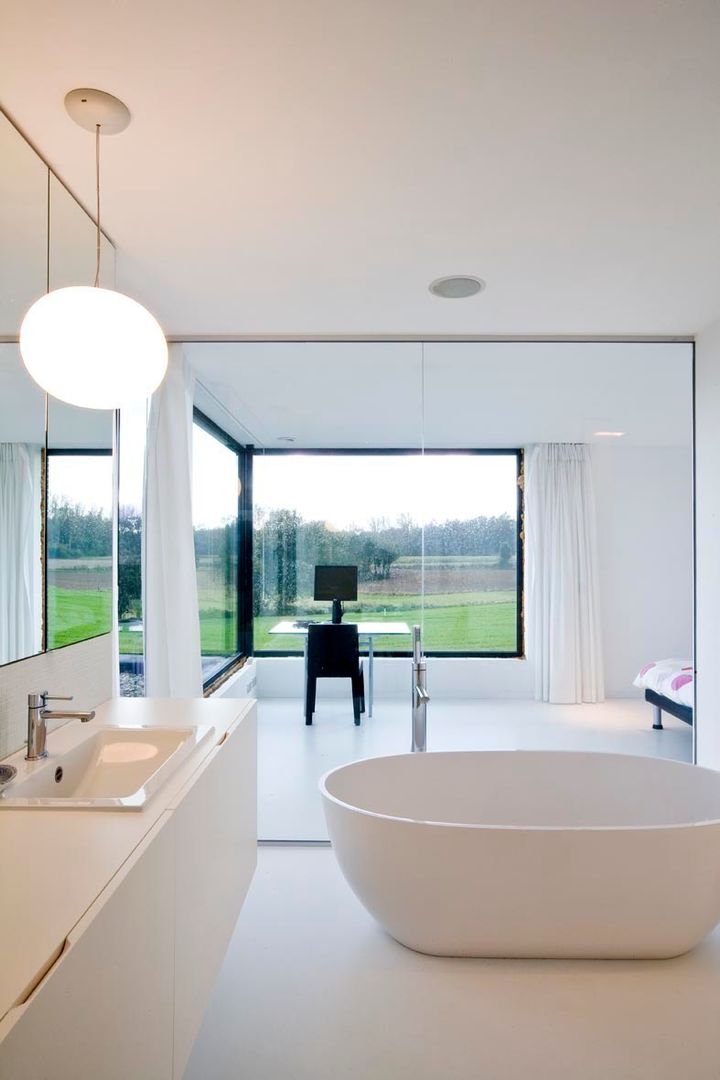 woning te Overijse, hasa architecten bvba hasa architecten bvba Modern Bathroom