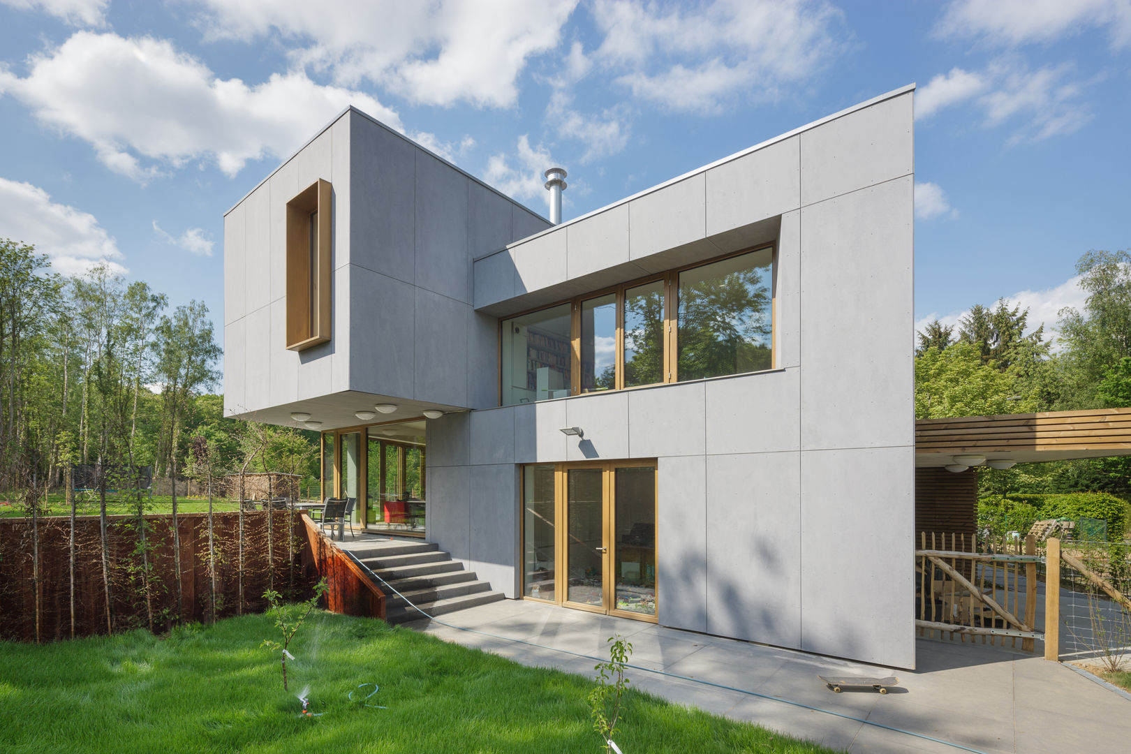 passiefwoning te Blanden, hasa architecten bvba hasa architecten bvba 모던스타일 주택