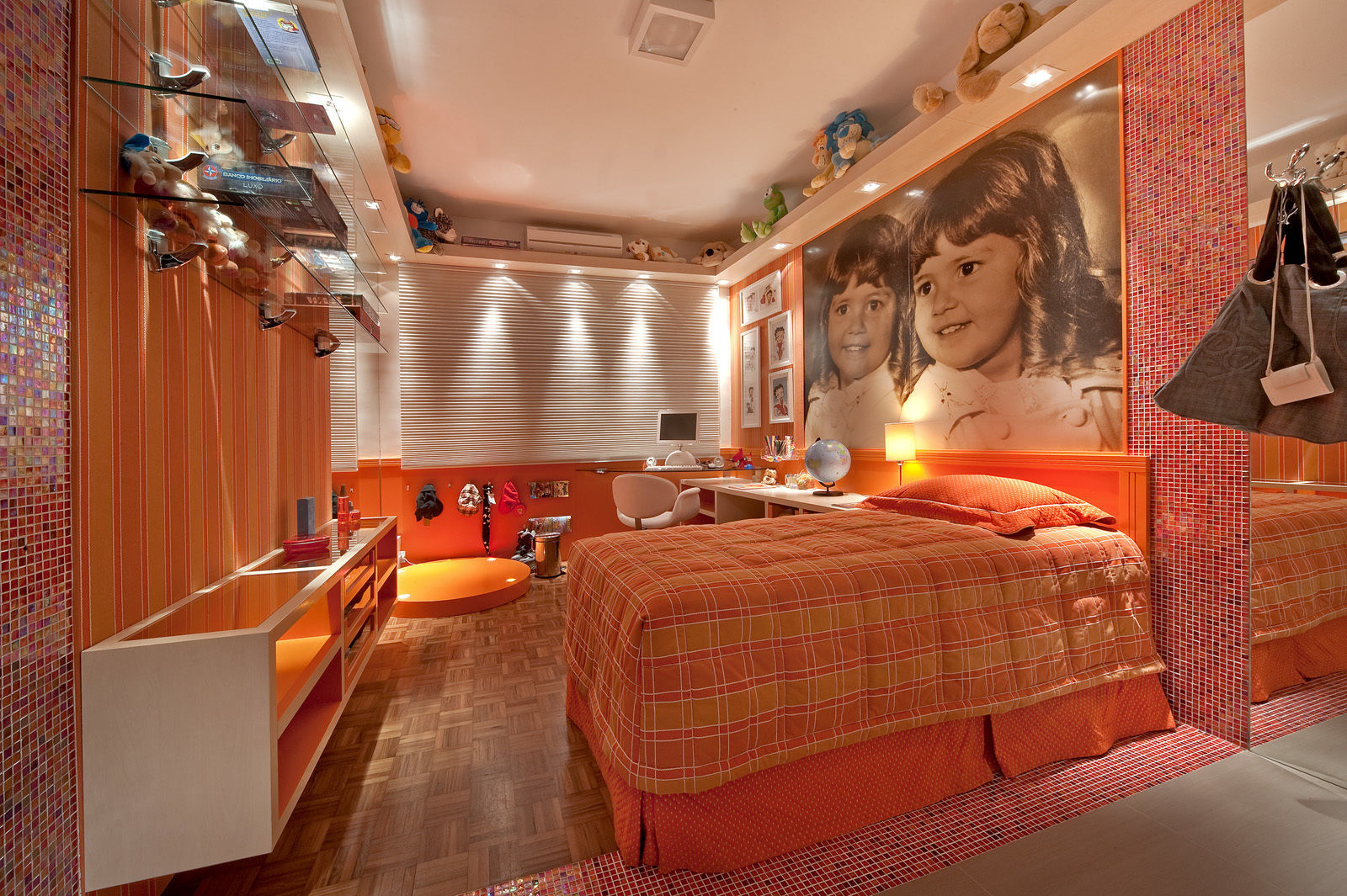 dormitório infantil, arquiteta aclaene de mello arquiteta aclaene de mello Chambre d'enfant moderne