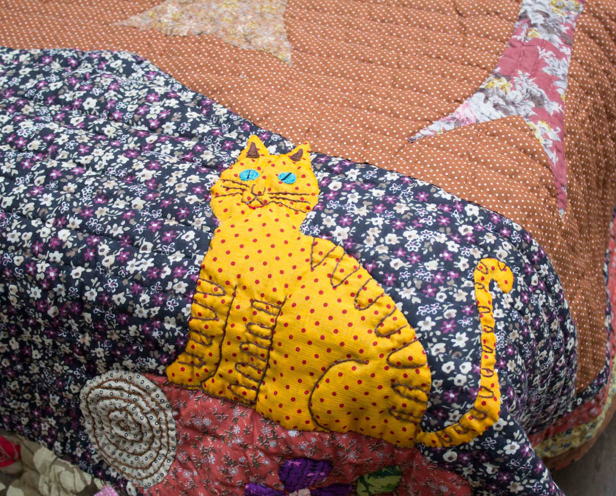 Patchwork Quilt Animals DesignRaaga Asyatik Yatak Odası Tekstil Ürünleri