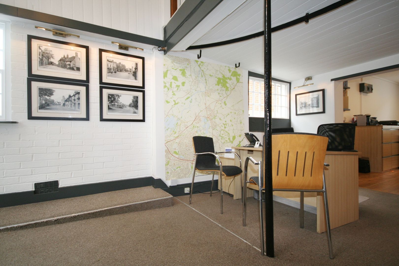 Bespoke Local Map Wallpaper Wallpapered Commercial spaces Offices & stores