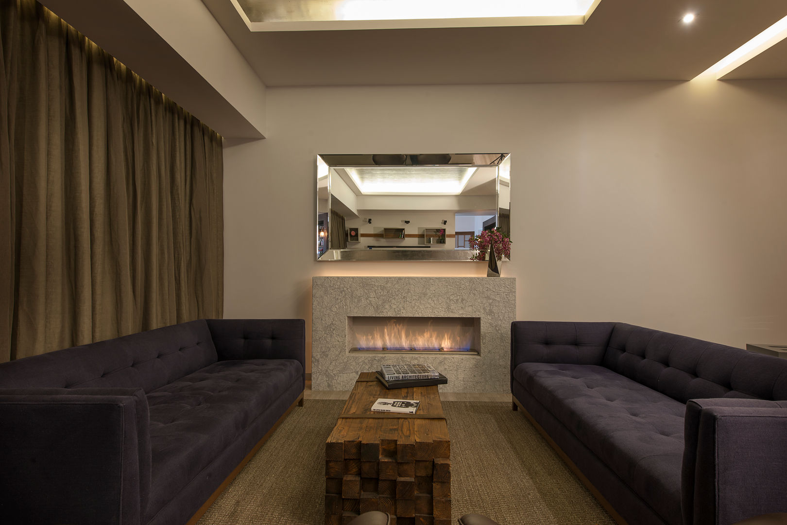 Departamento GC, kababie arquitectos kababie arquitectos Salon moderne Canapés & tables basses