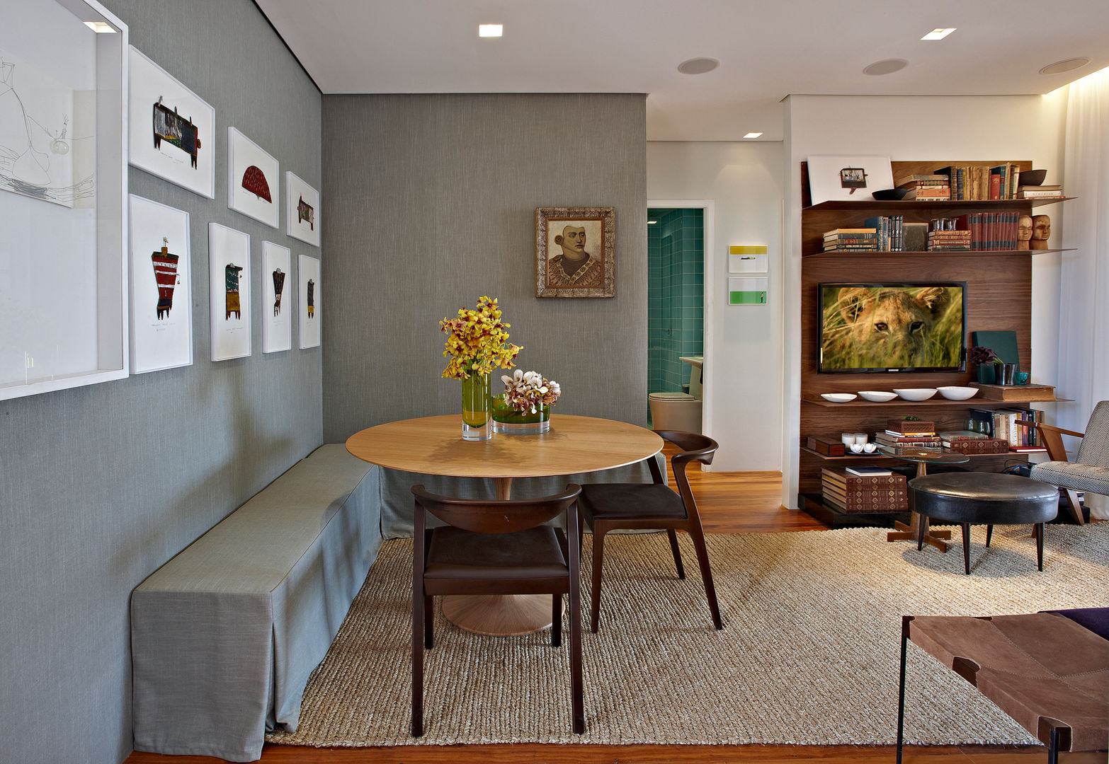 Casa Cor MG 2011, Nara Cunha Arquitetura e Interiores Nara Cunha Arquitetura e Interiores Eclectic style dining room