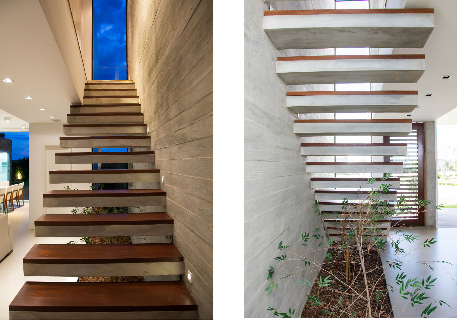 CASA VENTURA M22, SBARDELOTTO ARQUITETURA SBARDELOTTO ARQUITETURA Modern corridor, hallway & stairs