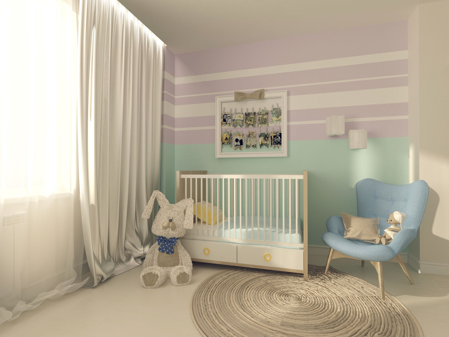 Квартира в ЖК Антарес., Tutto design Tutto design Minimalist nursery/kids room