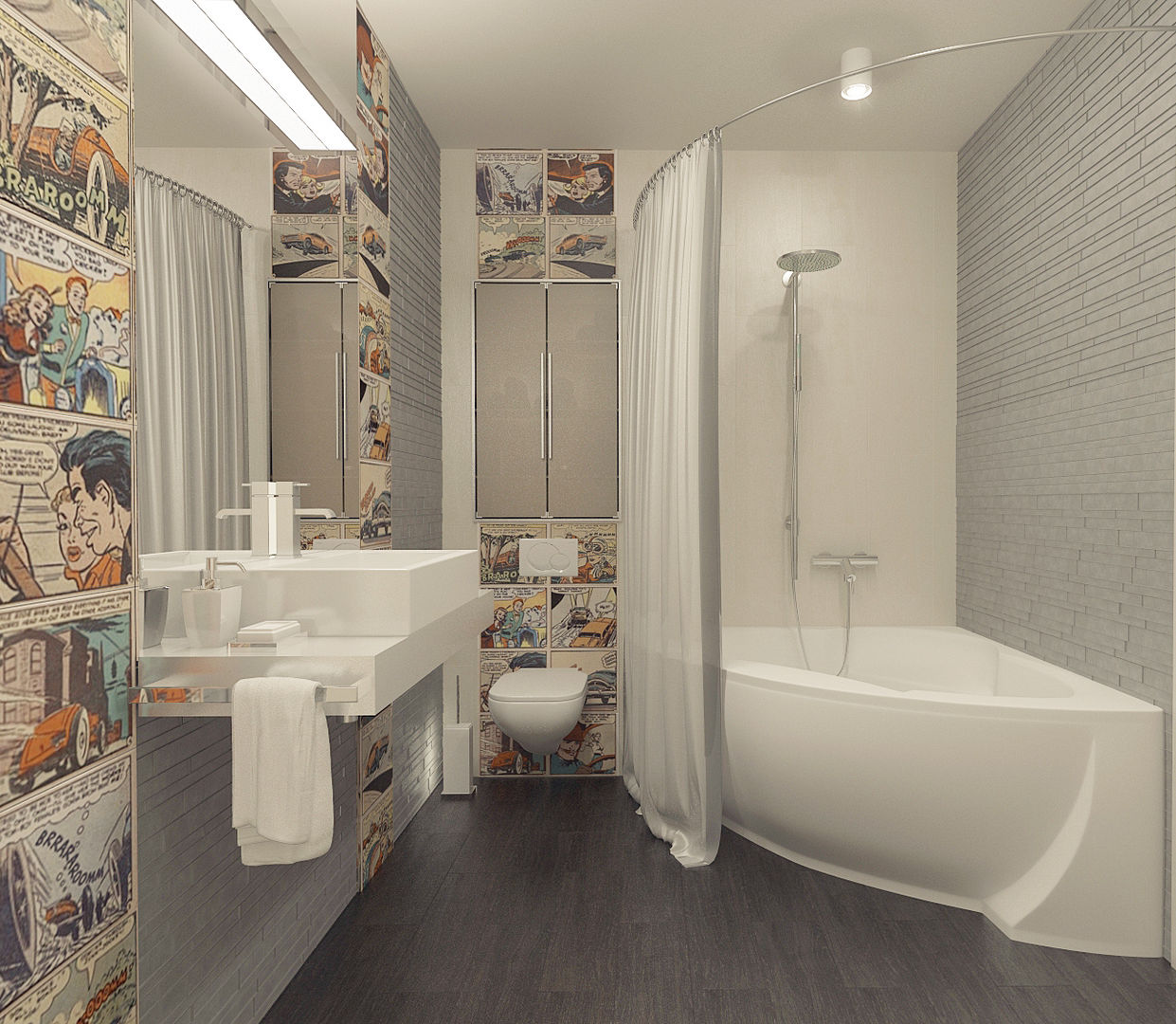 Квартира в ЖК Антарес., Tutto design Tutto design Minimalist style bathrooms