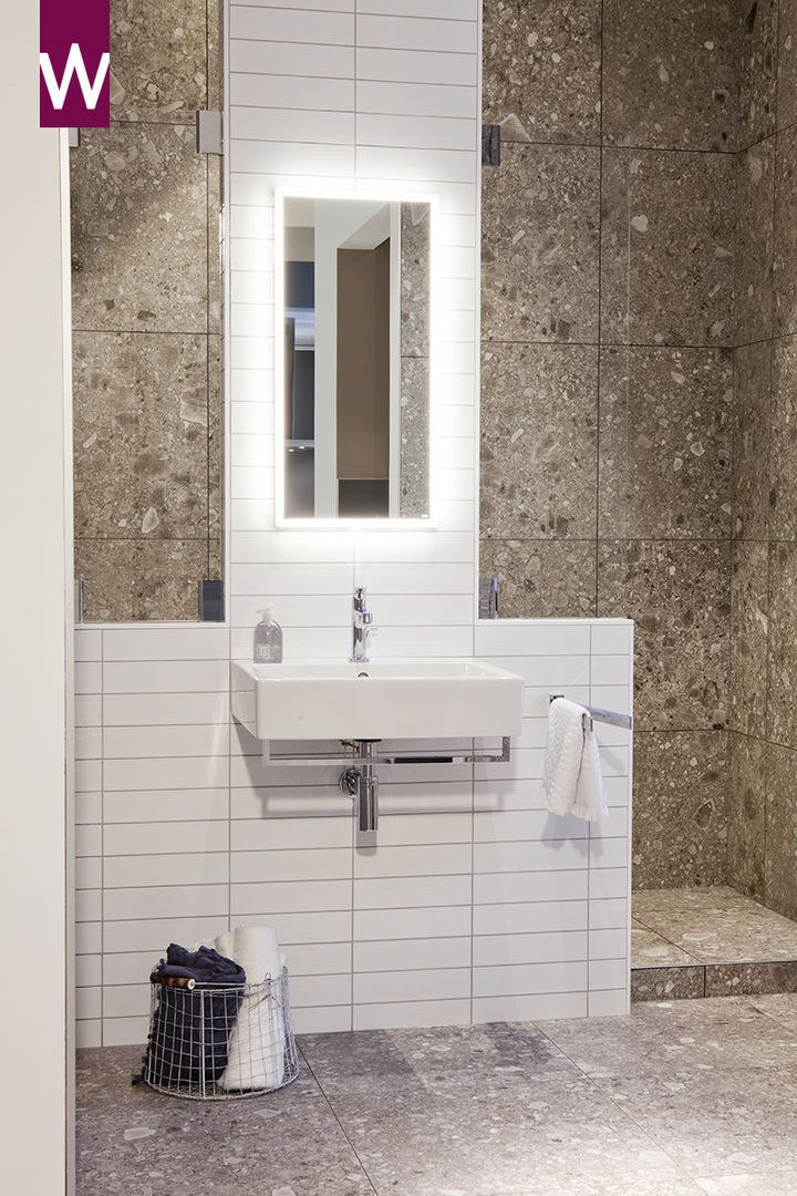 Natuurlijke badkamer, Van Wanrooij keuken, badkamer & tegel warenhuys Van Wanrooij keuken, badkamer & tegel warenhuys Rustic style bathroom