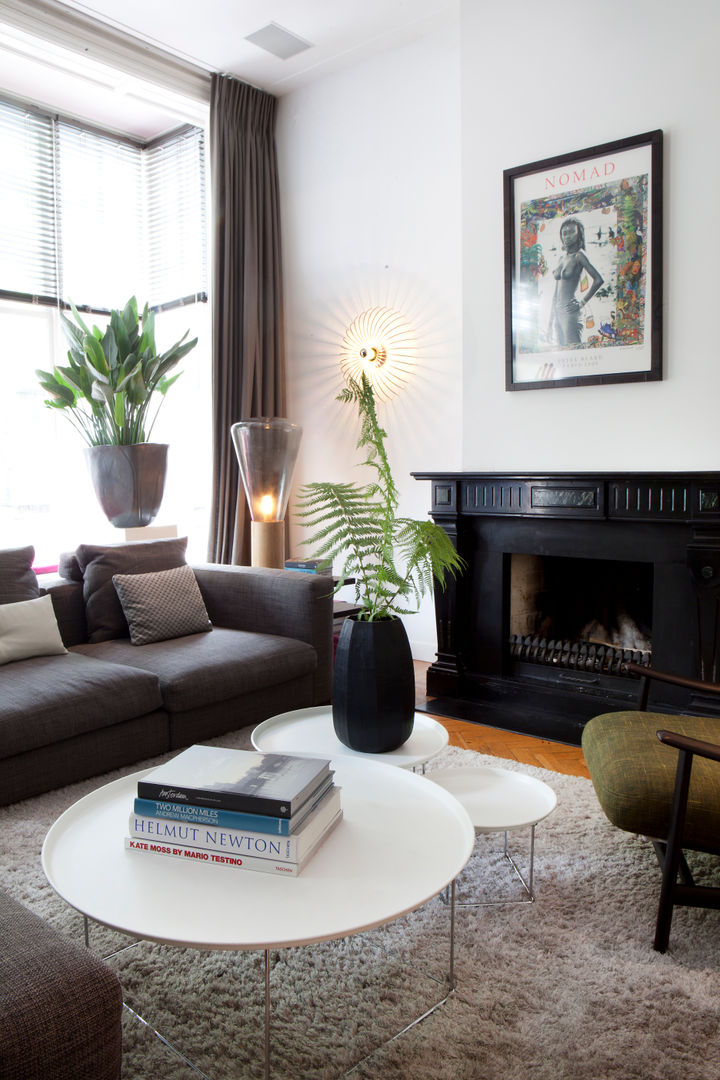Familiehuis, Amsterdam Zuid, Binnenvorm Binnenvorm Ausgefallene Wohnzimmer