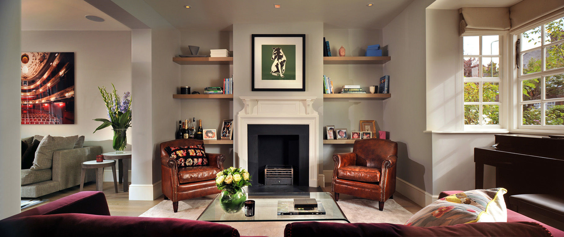 Rotherwick Road - ​Hampstead Garden Suburbs 'Arts & Crafts' House , TG Studio TG Studio ห้องนั่งเล่น