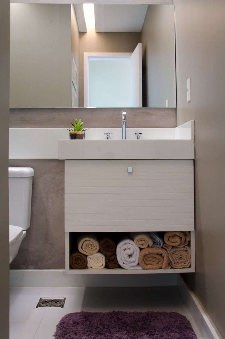 Apartamento MG, Paula Werneck Arquitetura Paula Werneck Arquitetura Eclectic style bathroom