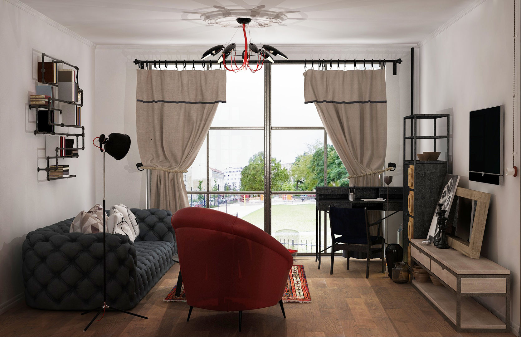 homify Salas de estilo industrial